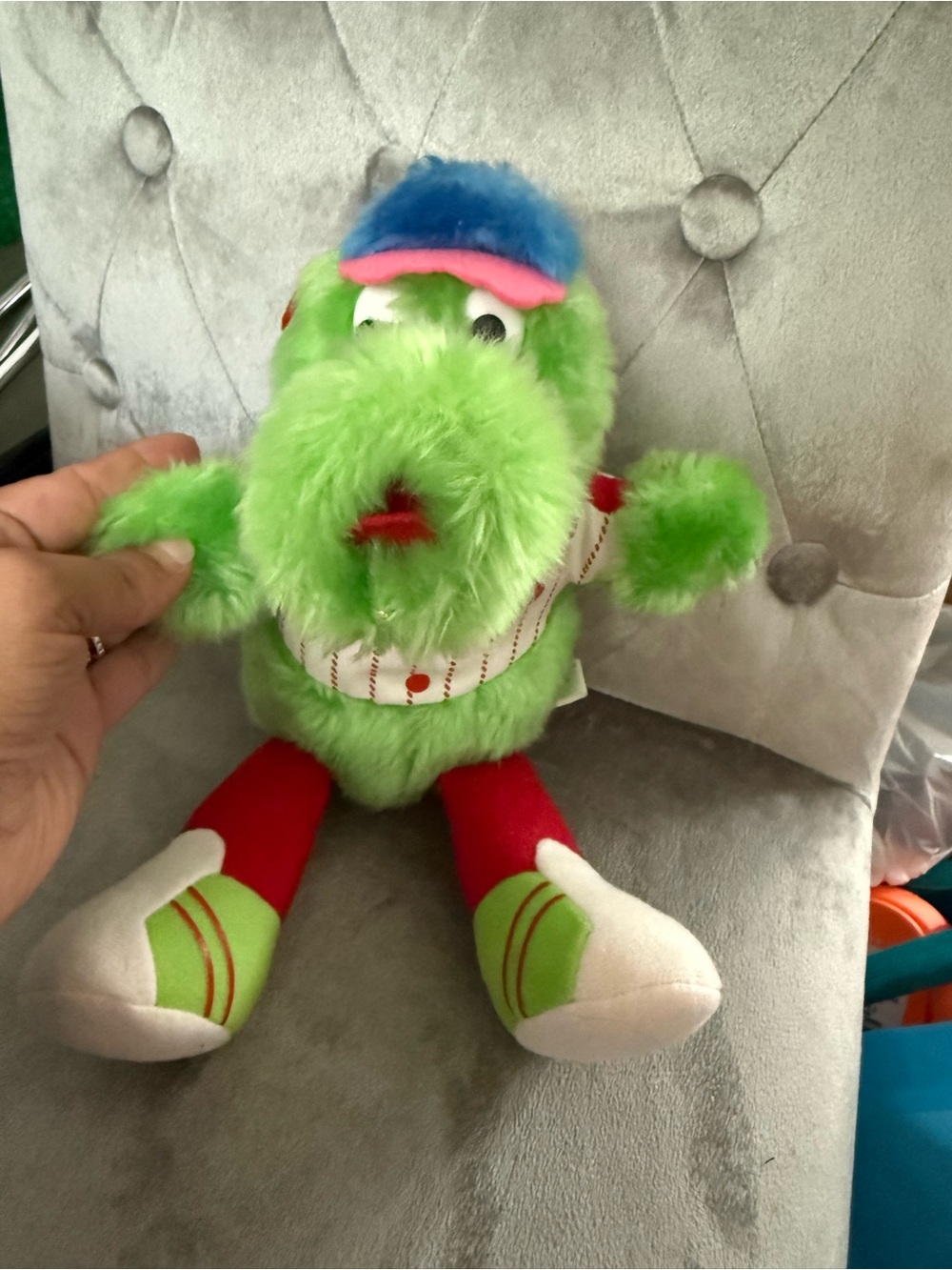 VTG 1988 Phillie Phanatic Mascot Plush 13" Philadelphia Phillies Baseball GUC